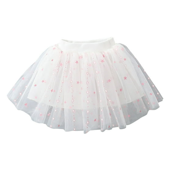 YUGYXL Little Girls Tutu Skirt Tulle Ballet Skirt Layers Princess Jacquard Tutu for Toddler Baby Kids Christmas Birthday Lightning Of The DayPink,4 Years