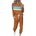 thumbnail image 1 of YUGYXL Lounge Sets for Women Sweatsuits Sets Two Piece Outfit Long Sleeve Pant Workout Athletic Tracksuits Orange XL, 1 of 5