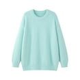 thumbnail image 1 of YUGYXL Men's Oversized Sweaters Long Sleeve Fuzzy Knit Casual Chunky Pullover Sweater Fall Outfits Clothes Mint Green XL, 1 of 6