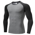 thumbnail image 1 of YUGYXL Men's UPF 50+ Long Sleeve Rash Guard Shirts Quick Dry Swim Shirts Workout Running Top Lightweight Gray L, 1 of 8