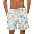thumbnail image 1 of YUGYXL Mens Big and Tall Shorts Drawstring Elastic Waist Baggy Lightweight Summer Shorts Print Beach Shorts A Multicolor XXXL, 1 of 4