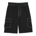 thumbnail image 1 of YUGYXL Mens Cargo Shorts 2025 Trendy Drawstring Sport Shorts Elastic Waist Classic Fit Summer Shorts Black 28, 1 of 6