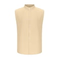 thumbnail image 1 of YUGYXL Mens Sleeveless Vests Tops Vest for Man Neck Cami Tank Basic Summer Fall Vest Beige XL, 1 of 4