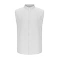 thumbnail image 1 of YUGYXL Mens Sleeveless Vests Tops Vest for Man Neck Cami Tank Basic Summer Fall Vest White S, 1 of 4