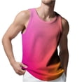 thumbnail image 1 of YUGYXL Mens Tank Top Undershirt Sleeveless Bodybuilding Muscle Tops Plus Size Gym Workout Shirts Pink XXL, 1 of 7