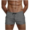 thumbnail image 1 of YUGYXL Quick Dry Sport Shorts for Men Waterproof Lightweight Workout Shorts Active Athletic Shorts with Pockets Dark Gray XL, 1 of 6