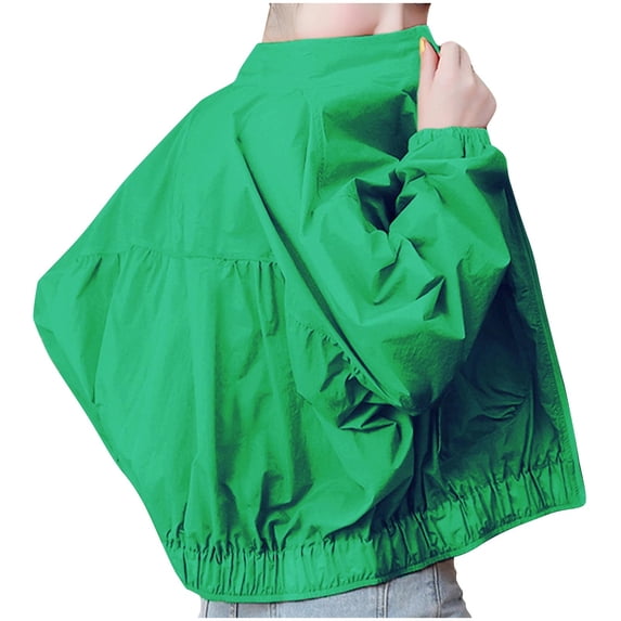 YUGYXL Summer UPF 50+ Sun Protection Loose Jackets for Women Fashion Lightweight Long Sleeve Athletic Workout Coats XXXXXL Green