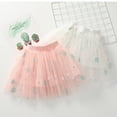 thumbnail image 1 of YUGYXL Toddler Girls Embroidery Mesh Skirts Girls Layers Ruffle Tulle Skirt Tutu Dress Brithday Gift 2-7 Years Today's DealsPink,4 Years, 1 of 7