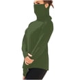 thumbnail image 1 of YUGYXL Unisex Ice Silk Sunscreen Tops UPF50+ Sun Protection Shirt Lightweight Long Sleeve Face Mask Cooling Rash Guard Army Green L, 1 of 8