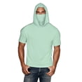 thumbnail image 1 of YUGYXL Unisex Short Sleeve Sun Protection Rash Guard Hoodie Lightweight Summer Hiking Fishing Sun Shirts with Face Cover XXL Green, 1 of 8