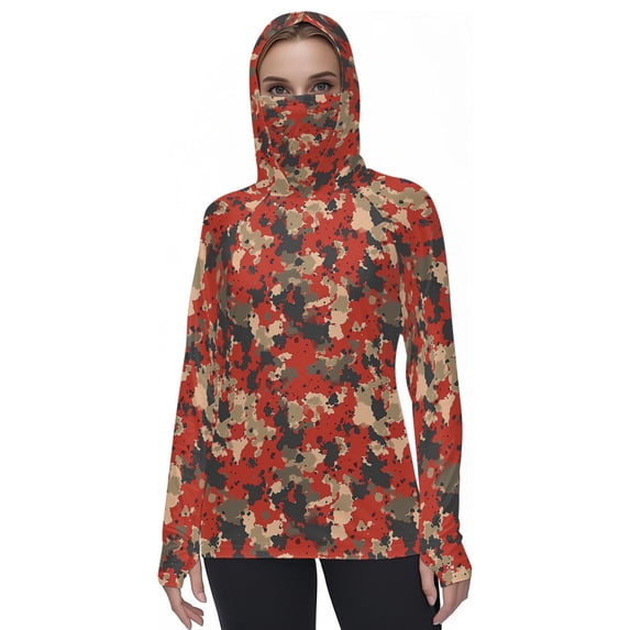 YUGYXL Unisex UPF 50+ Lightweight Hunting Camo Hoodie Quick Dry Performance Long Sleeve Fishing Shirt A Multicolor XL