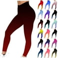 thumbnail image 1 of YUGYXL Women's Athletic Workout Pants Tie Dye Stretch High Waist Tights Gradient Color Tummy Control Yoga Pants Fashion Ankle Length Seamless Leggings Pink,M, 1 of 6