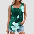 thumbnail image 1 of YUGYXL Women's Casual Basic Going Out Tank Tops Loose Fit Sleeveless Crew Neck T Shirts Plus Size Fashion Tie-Dye Tunics Blouse 2025 Summer Floral Graphic Tees Multicolor,M, 1 of 6
