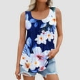 thumbnail image 1 of YUGYXL Women's Casual Basic Going Out Tank Tops Loose Fit Sleeveless Crew Neck T Shirts Plus Size Fashion Tie-Dye Tunics Blouse 2025 Summer Floral Graphic Tees Multicolor,M, 1 of 6