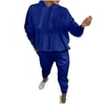 thumbnail image 1 of YUGYXL Women's Hooded Long Sequined Casual Suit Sequin Two Piece Set for Women Sweatshirt and Sequin Joggers with Pockets Blue L, 1 of 6