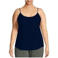 thumbnail image 1 of YUGYXL Women's Plus Size Cami Tank Tops Double Spaghetti Strap Pure Tanks Shirt Basic Summer Clothes Gray XXL, 1 of 6