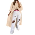 thumbnail image 1 of YUGYXL Women's Sun Protection Asymmetrical High Low Shirt Dressy Mock Neck Lantern Long Sleeve Blouse Casual Back Zipper Tunic Tops Beige L, 1 of 6