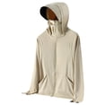 thumbnail image 1 of YUGYXL Women's Sun Protective Jacket Full Zip UPF 50+ UV Sun Protection Clothing Lightweight Long Sleeve Hoodie Sun Shirt L Khaki, 1 of 3