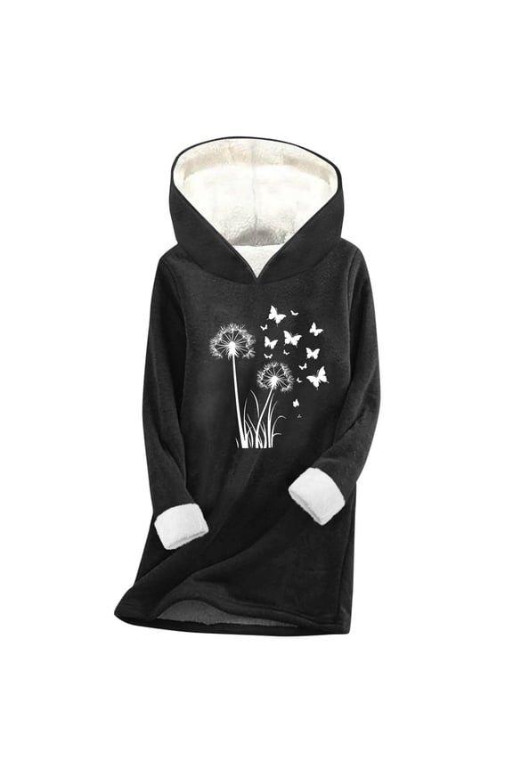 Womens Fleece Sherpa Lined Hoodies Winter Warm Long Sleeve Hooded Sweatshirts Thermal Comfort Pullover Tops Black Sweatshirts XXXL