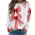 thumbnail image 1 of YUGYXL Womens Floral Sweatshirt Vintage Long Sleeve Crewneck Pullover Fall Tops Trendy Graphic Oversized Casual Clothes Pink XXL, 1 of 5