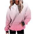thumbnail image 1 of YUGYXL Womens Neon Print Oversized Sweatshirt Drawstring Pullover Sweatshirt Trendy Gradient Color Tops Fall Fashion Clothes Pink XXXXXL, 1 of 7