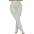 thumbnail image 1 of YUGYXL Womens Seamless Leggings Butt Lifting Tummy Control Yoga Pants High Waist Slim Comfy Legging Stretchy Leggings White L, 1 of 7