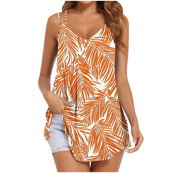 YUGYXL Womens Summer Dresses Spaghetti Strap Sleeveless Backless Cami Dress Boho Beach Hawaiian Tiered Ruffled Mini Sundress XL