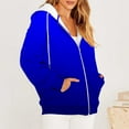 thumbnail image 1 of YUGYXL Womens Zip Up Hoodies Jacket Casual Loose Fit Sweatshirts Fall Tie-Dye Sweatshirt Lightweight Fashion Drawstring Jackets Today Sales, 1 of 7