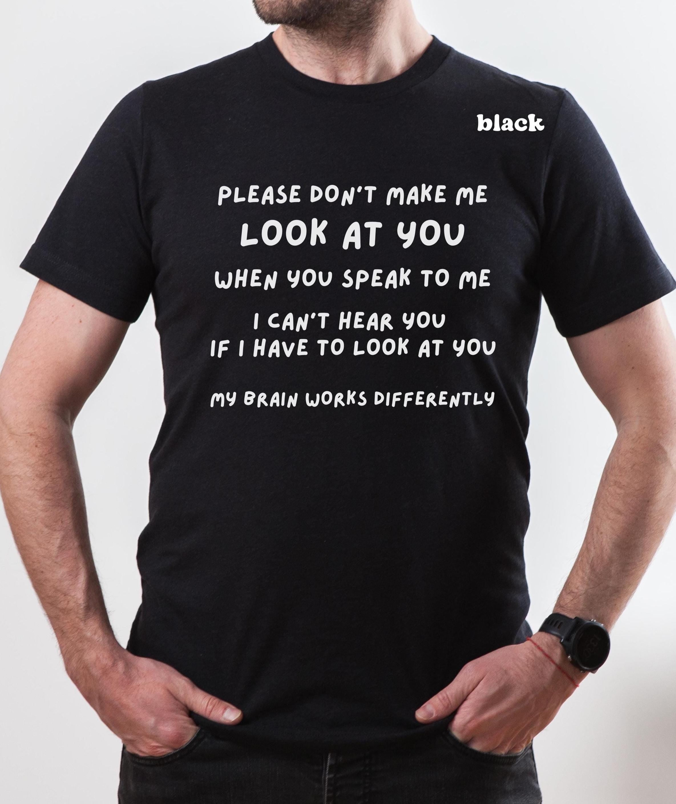 YUHAK Autism Awareness Tee, Unique Neurodiversity Shirt, Unisex Sensory Processing Top, Autism Acceptance Clothing, Different Brain, Nonverbal