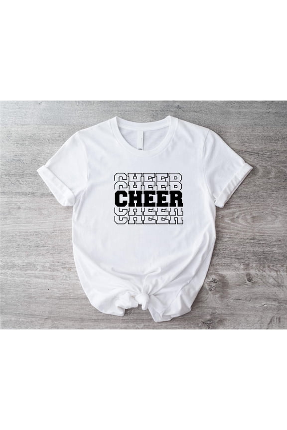 Cheer T-Shirt, Game Day Shirt, Cheerleader Women Tee, Cute Cheer Player T-shirt, Cheer Squad Shirt, Sport Cheerleading Tee, Cheerleader Gift