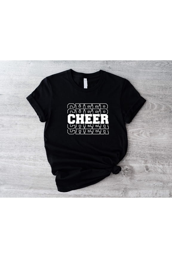 Cheer T-Shirt, Game Day Shirt, Cheerleader Women Tee, Cute Cheer Player T-shirt, Cheer Squad Shirt, Sport Cheerleading Tee, Cheerleader