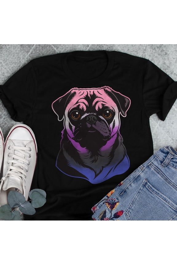 Genderfluid Pride Shirt, Non Binary Pride Gift, LGBT T-shirt, Gender Fluid Flag Tee, LGBTQ, Transgender Trans, Pride Dog Cute Pug Pet Lover