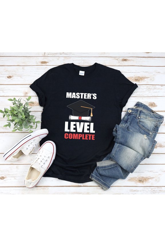 Master Degree Shirt, Masters Level Complete, Master Degree Grad, Grad School Shirt, Master Degree Gift, Master Grad Shirt