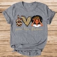 thumbnail image 1 of YUHAK Peace Love Melanin Women Gift Shirt Funny, 1 of 4