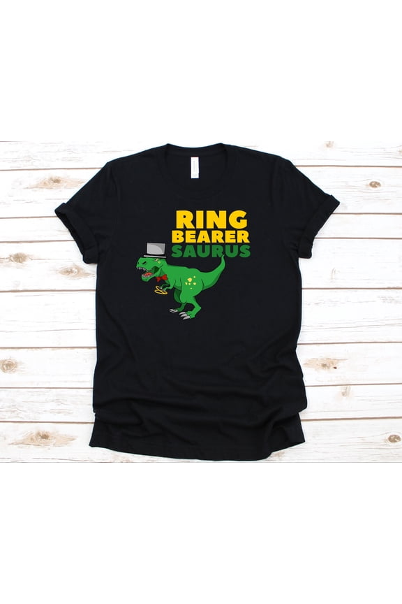 Ringbearer Shirt, Ring Bearer, Dinosaur Shirt, Dinosaur, Dino, T-rex Shirt, Tyrannosaurus Rex, Ring Bearer Gift