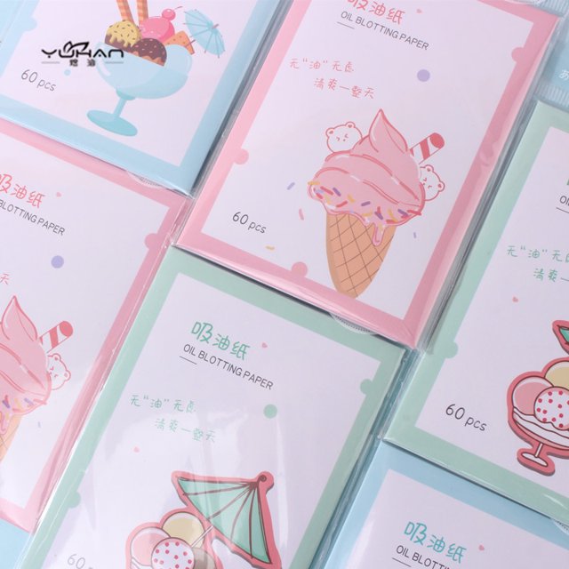 YUHAN YUHAN raw wood pulp oilabsorbing paper 60 pieces portable