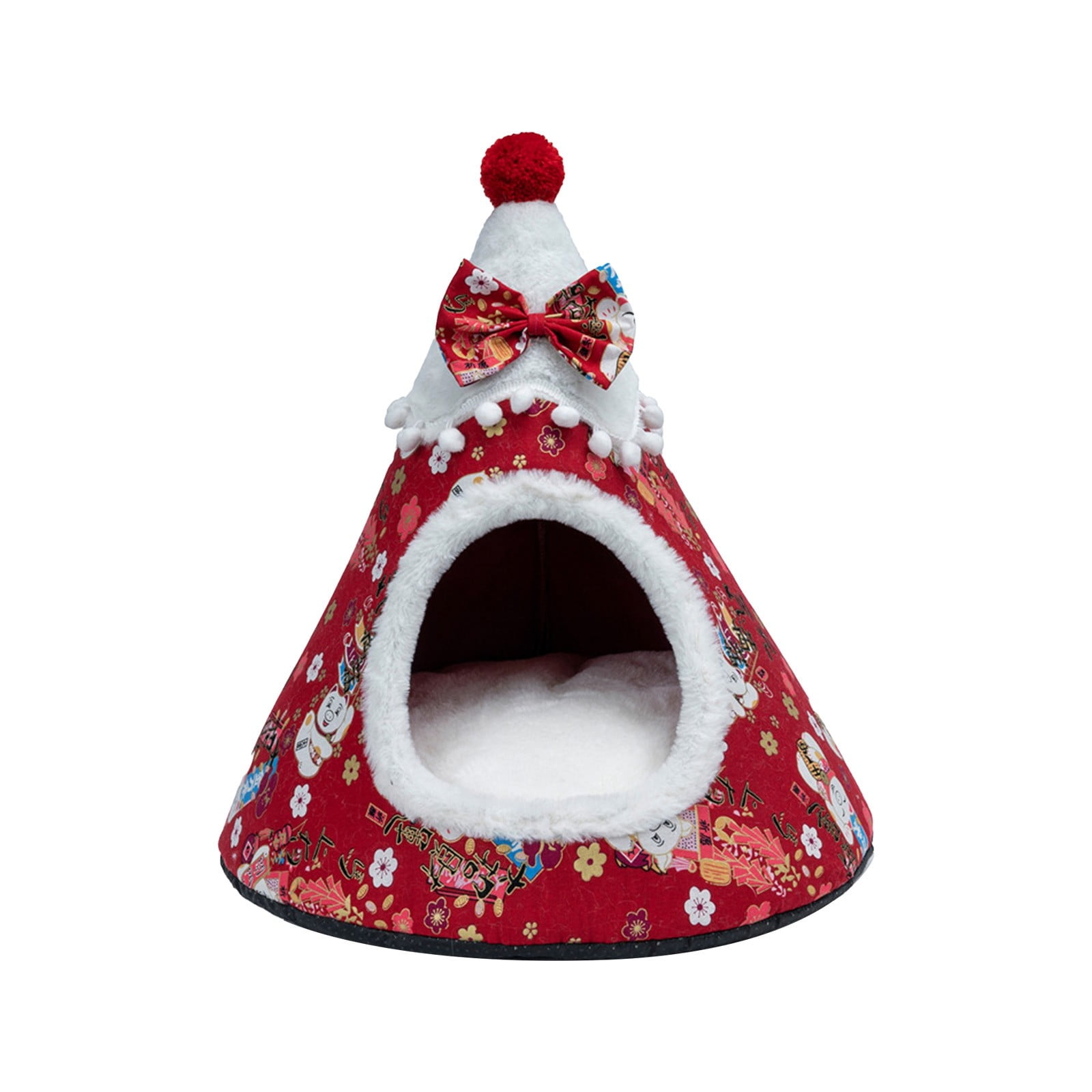 YUHAOTIN 2024 New Christmas Tree Shape Cat Home Dog Home Autumn and