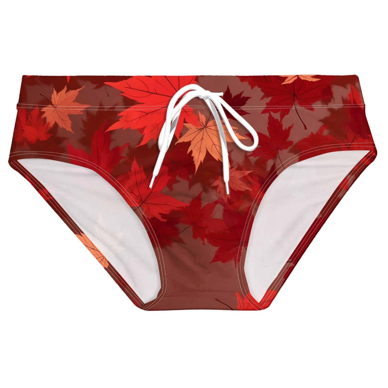 YUHAOTIN 4 of July Mens Swim Shorts Male Maple Leaf Themed Canadian
