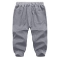 thumbnail image 1 of YUHAOTIN Big and Tall Sweatpants Men's Cotton Casual Sports Drawstring Zipper Three-Pocket Cropped Trousers,Dark gray, 1 of 5