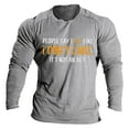 thumbnail image 1 of YUHAOTIN Black T Shirts for Men Slim Fit Mens Casual Soft and Comfortable Small Printed Cotton T Shirt with Rund Neck and Long Sleeves Men's T-Shirt Mens Workout Shirts, 1 of 2