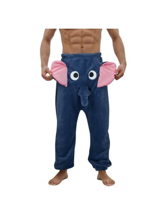 Elephant Trunk Pajama Pants Men, Elephant Pajama Pants Men