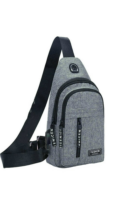 Crossbody Bag for Women Casual Canvas Vest Sheepskin and Cowhide Leather Vest Motorcycle Biker Canvas Bag with Usb Fanny Packs for Women Plus Size Travel Running Fanny Pack Water