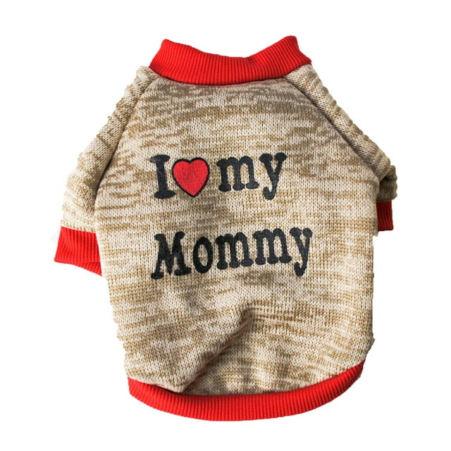 YUHAOTIN Dog Sweater Medium Size Dog Dog Sweater Love Parents' Sweater