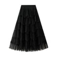 thumbnail image 1 of YUHAOTIN Female Cotton Maxi Skirt with Pockets Women's a Line Tulle Party Dinner Tutu Skirt Brown Stretchy High Waisted Flared Skirt Leather Skirts for Women Tennis Skirt with Pockets Pack, 1 of 6