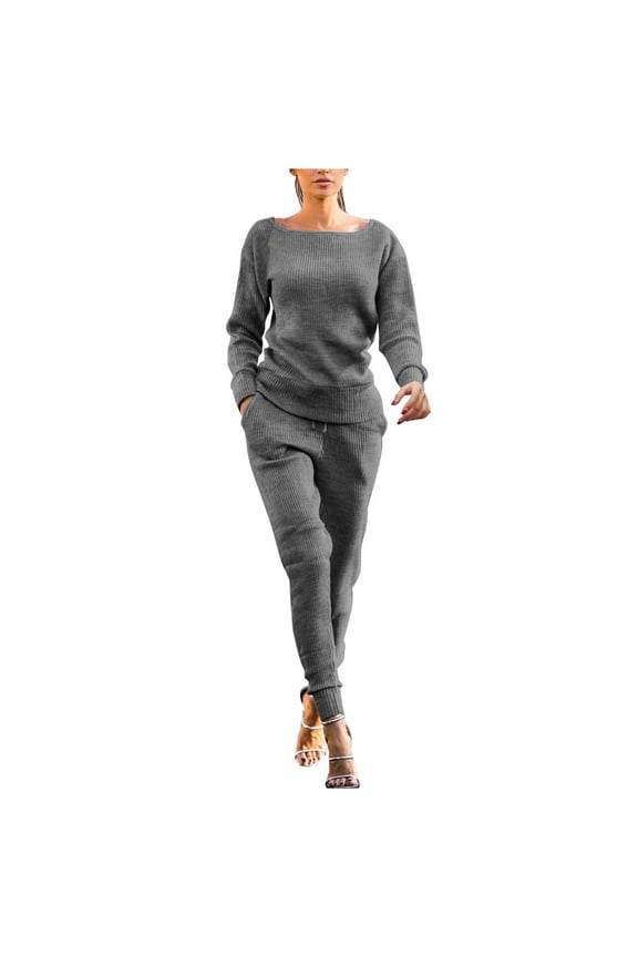 Female Formal Pant Suits for Women Dressy Wedding Guest Petite Size Women Tracksuits Sportswear Long Sleeve Pullover Trousers Casual Suit White Party Outfits for Women 80S Outfit for Women
