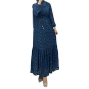 YUHAOTIN Female Light Blue Dress Women's Long Sleeve Dress Vintage Pullover Abaya Prayer Clothes Lingerie Dress Cute Dresses