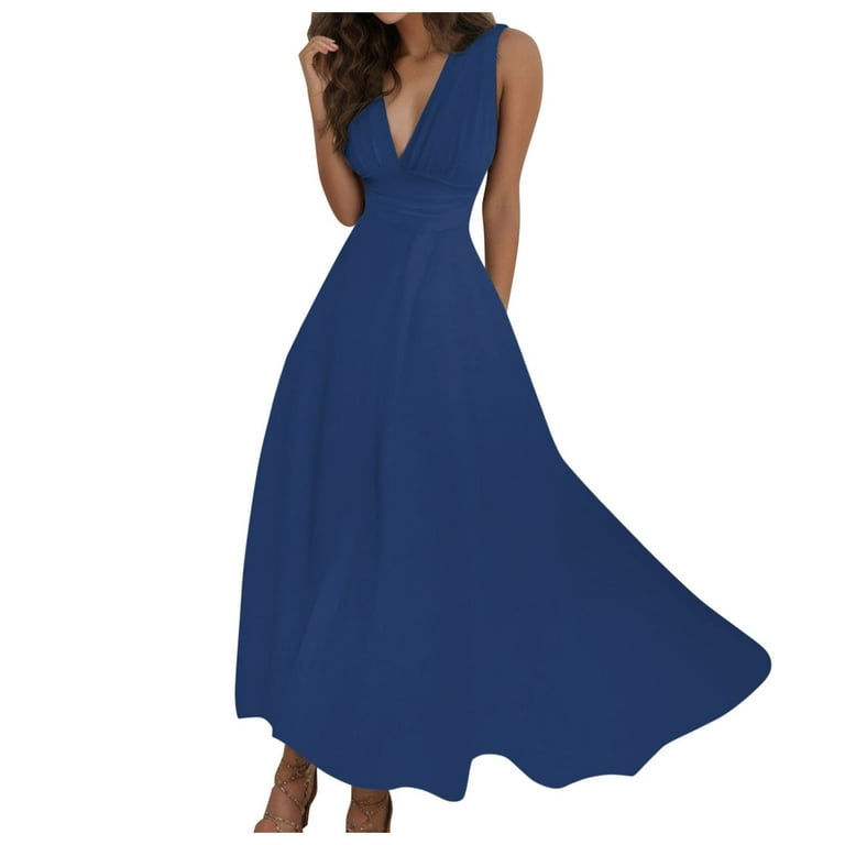 Sleeveless Gradient Sleeveless V Neck Evening Dresses Sleeveless Gradient Sleeveless V Neck Evening Dresses