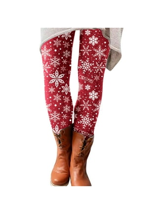 YUHAOTIN Flared Yoga Pants for Women Set Women Casual Cute Christmas  Cartoon Santa Print Inside Leggings Boots Pants Mini Flare Leggings for  Women Yoga Pants Tall with Pockets 
