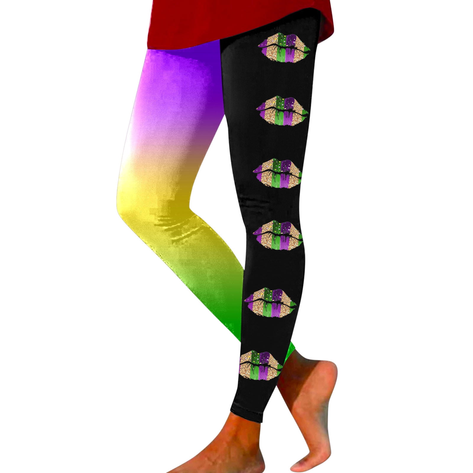 YUHAOTIN Flared Yoga Pants with Pockets for Work Women Print Tights Leggings Control Yoga Sport