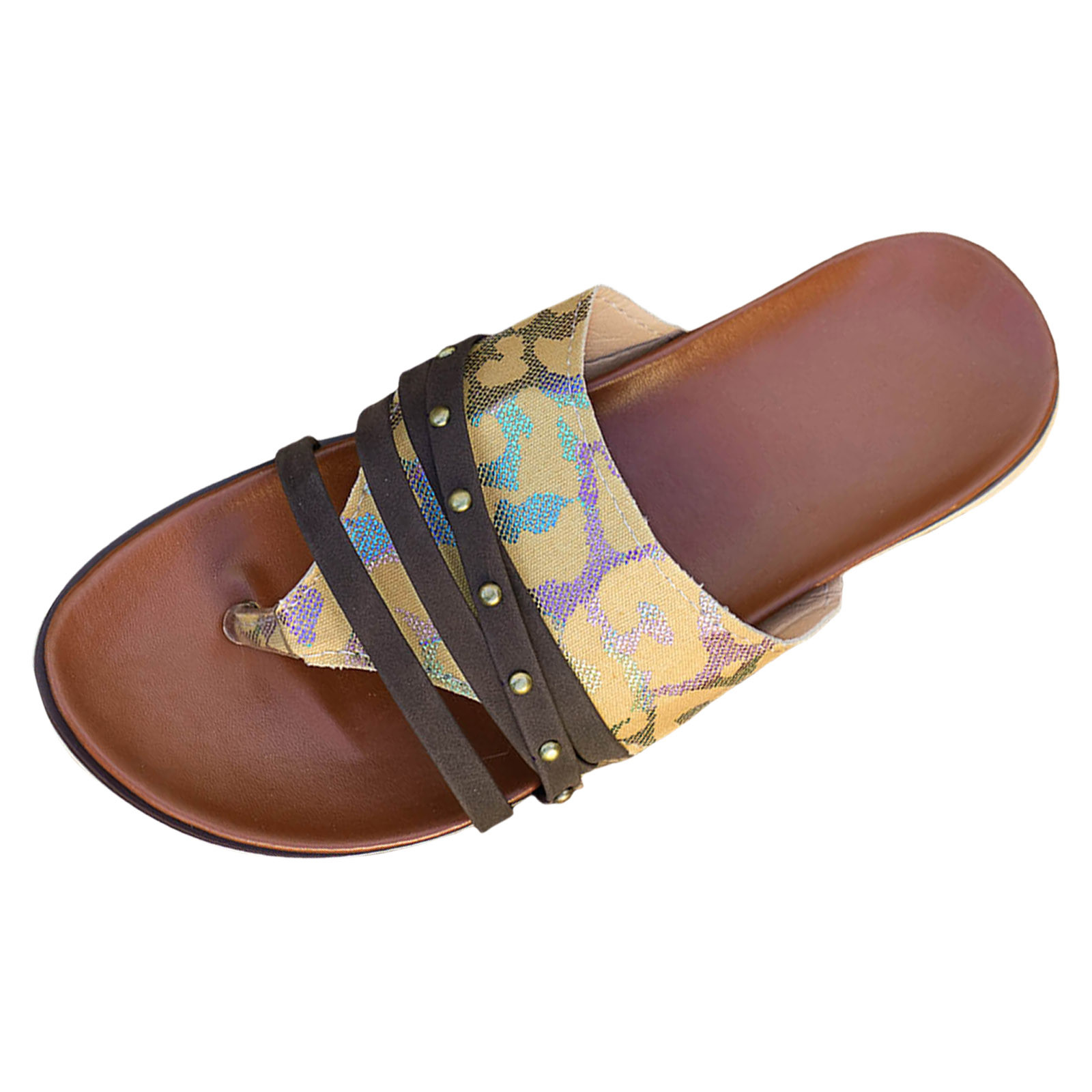 YUHAOTIN Funky Monkey Sandals Women Sandals Fashion New Pattern Colored Animal Print Comfortable Flat Bottom Flip Flop Slippers Summer Sandals Platform Womens Sandals Women Dressy Summer Flat Strappy ...